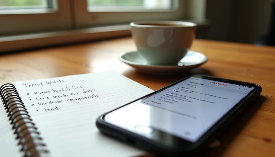 Waiting period rule for smart shopping with Pinterest board and notebook on desk