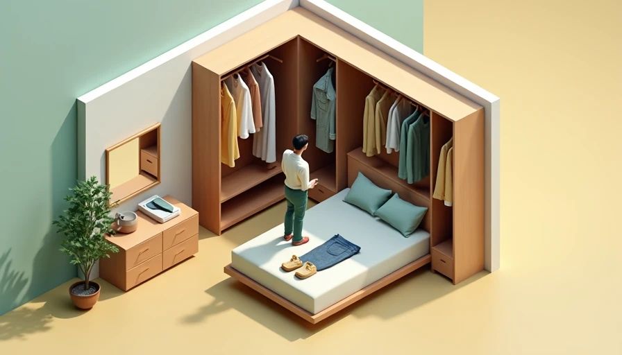 Illustration for capsule wardrobe essentials