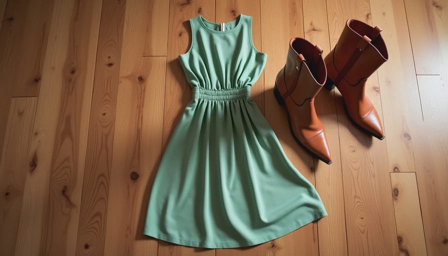Illustration for dresses that go well with cowboy boots